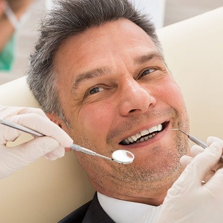 Man at the dental office