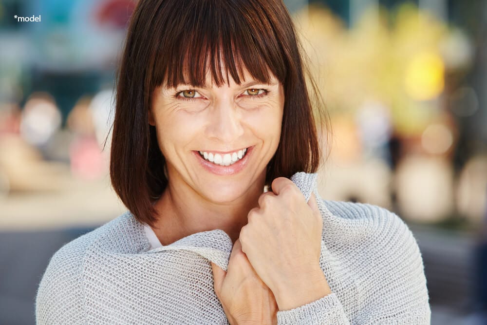 Older woman with a beautiful smile.