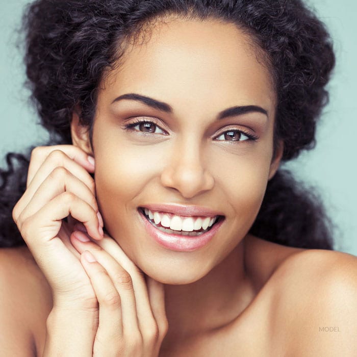 Beautiful woman smiling